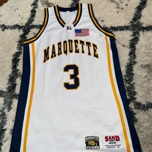 Marquette White and Blue Basketball Jersey